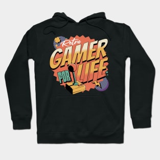 Retro Gamer For Life Hoodie